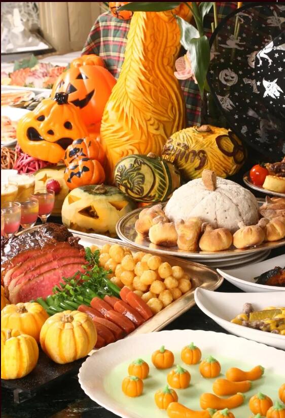 万圣节自助餐餐厅图片,万圣节西餐自助餐出品