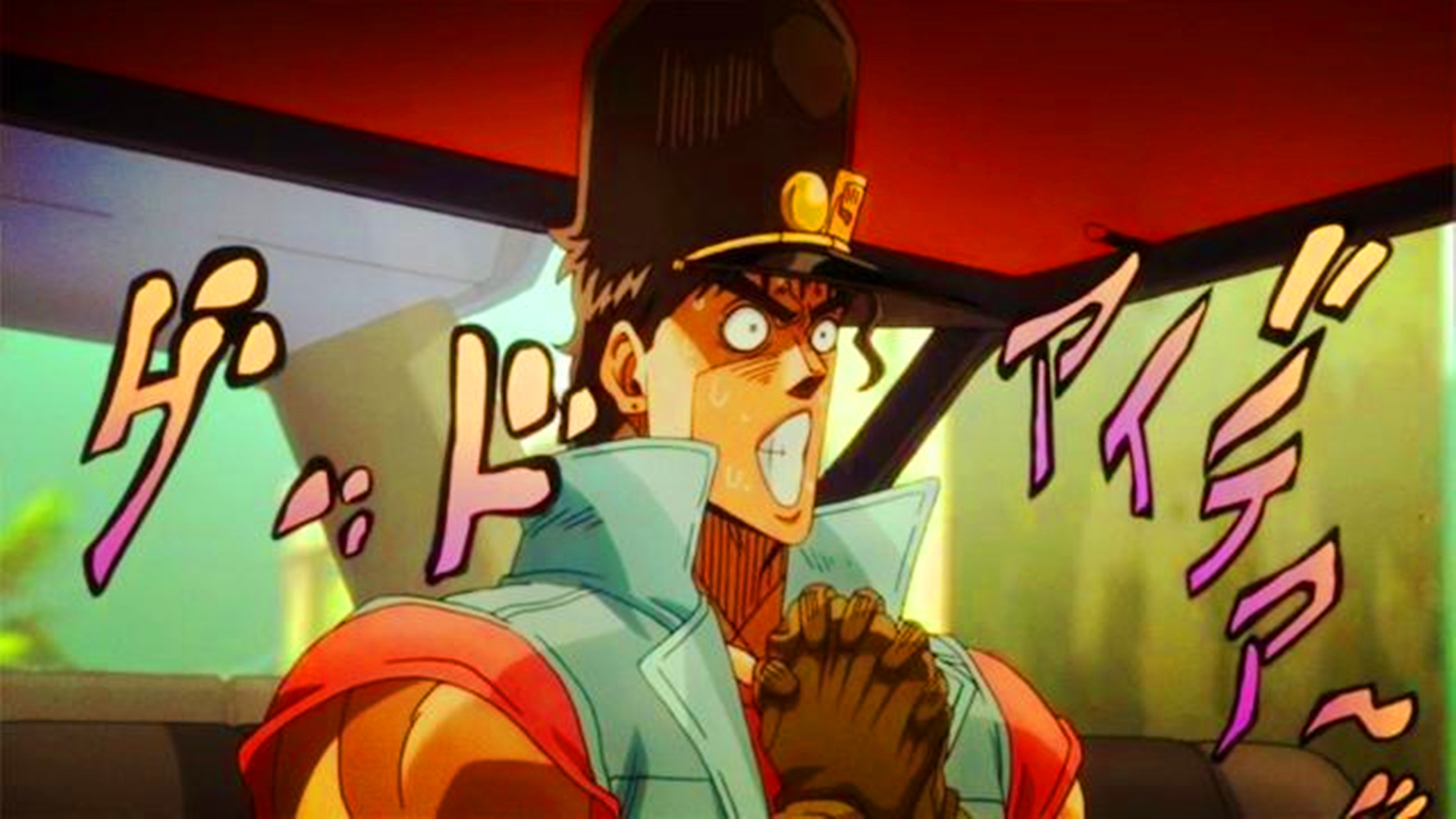 jojo的奇妙冒险空条承太郎看照片,空条承太郎吞烟喝饮料