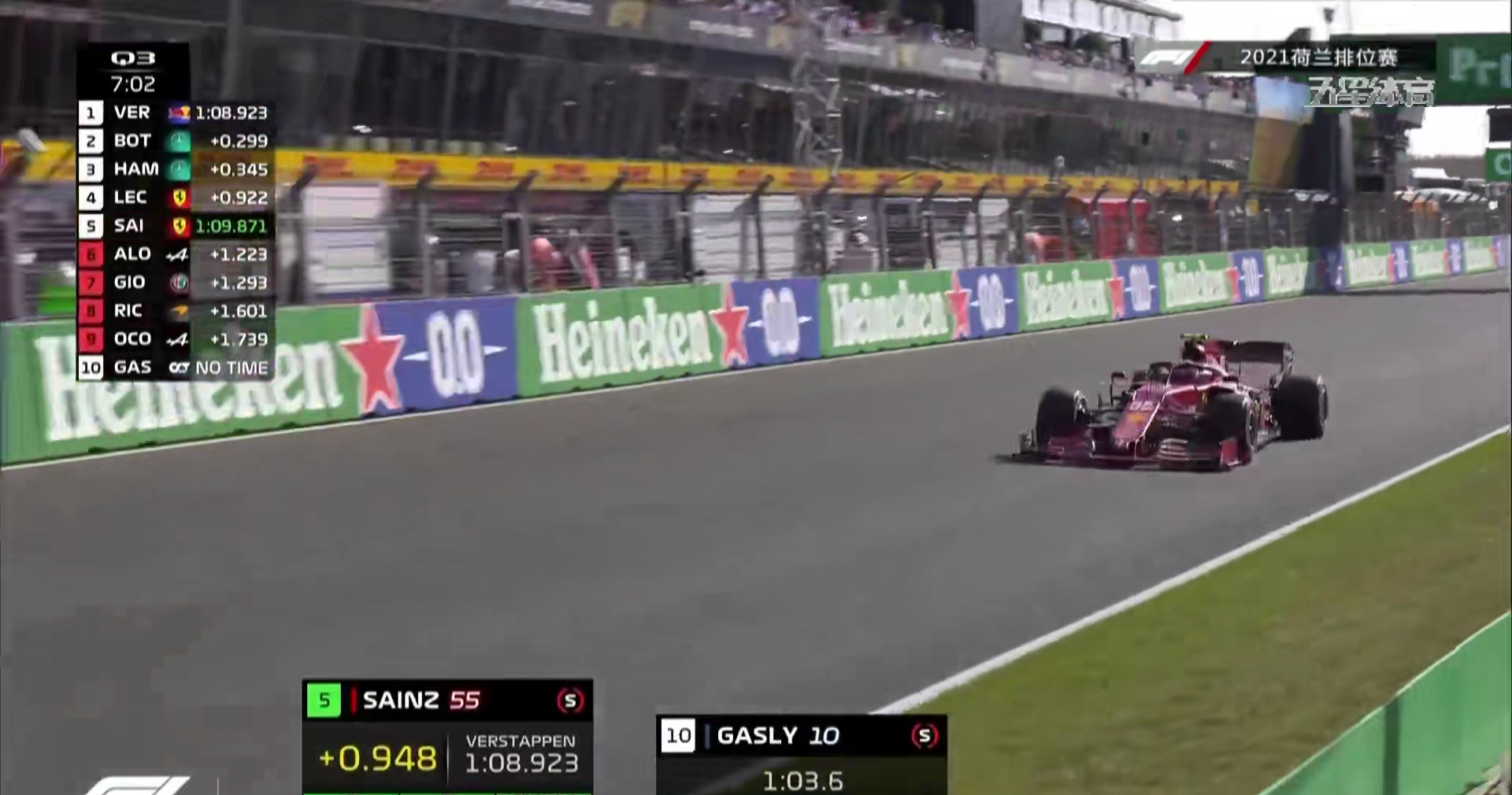 f12021荷兰大奖赛正赛,2021f1荷兰大奖赛排位赛