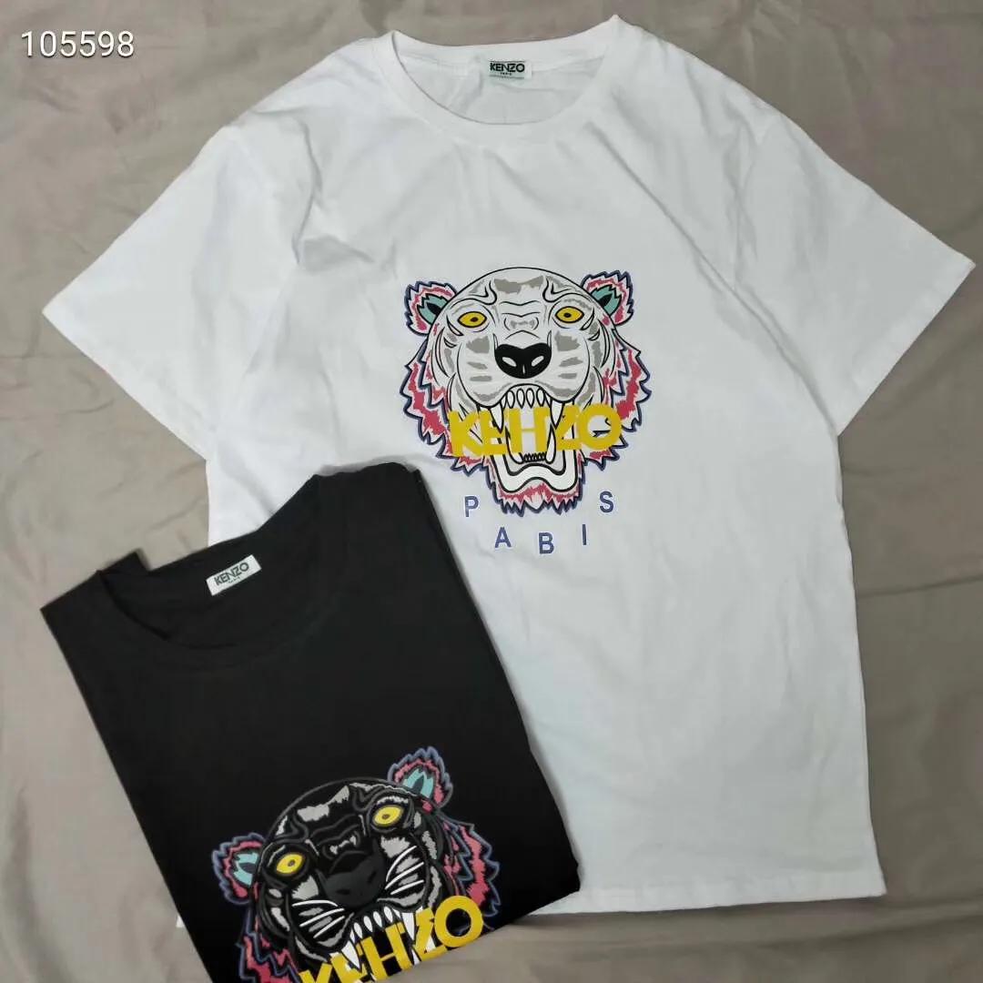kenzo印花短袖和刺绣短袖,kenzo高田贤三老虎头印花t恤