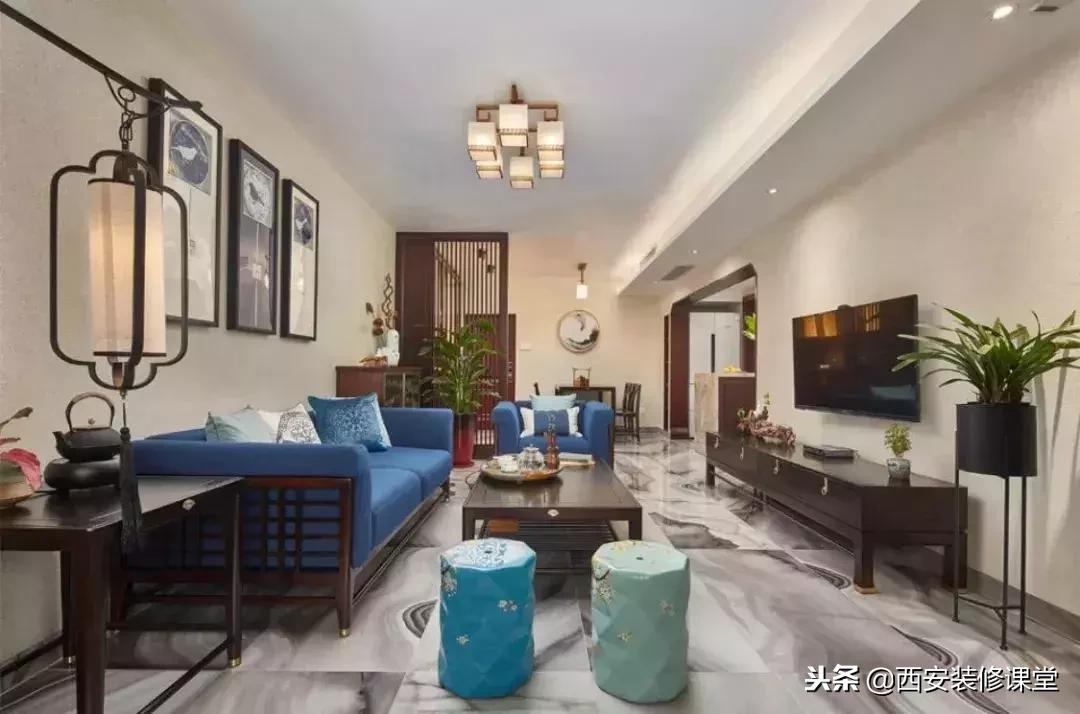 30款新中式客厅骨子里的东方韵味,30款中式客厅韵味十足