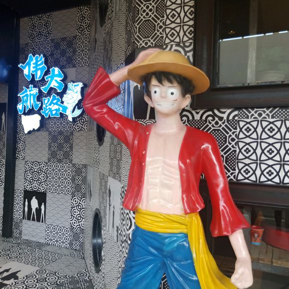 海贼王路飞雕像超大,海贼王路飞雕像