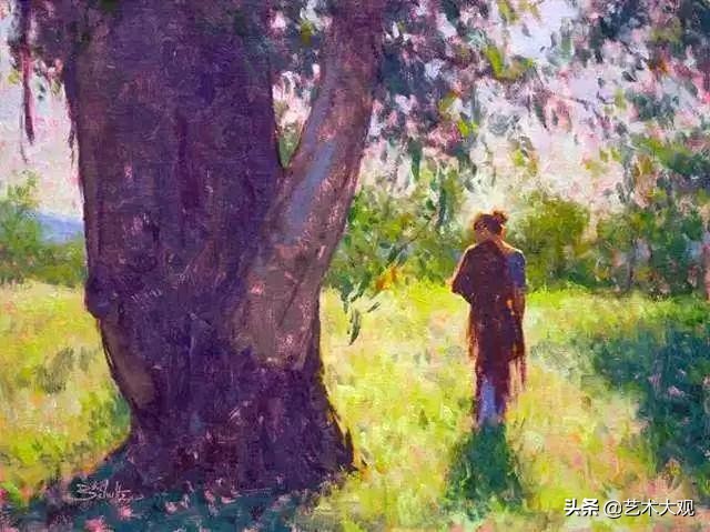 明媚阳光油画作品欣赏,美国画家埃里卡霍珀油画作品欣赏