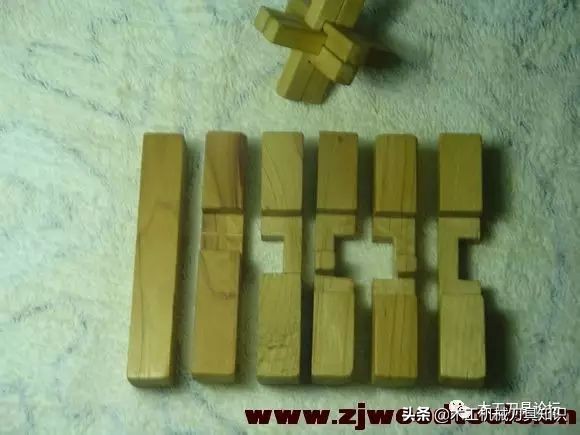 鲁班锁十角图解,鲁班锁三根拼法