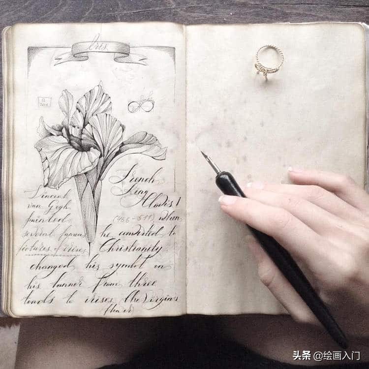 用铅笔画水墨人物画,用蘸水的笔画画图片