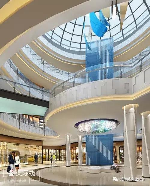 大型购物中心中庭设计案例,中庭设计商场
