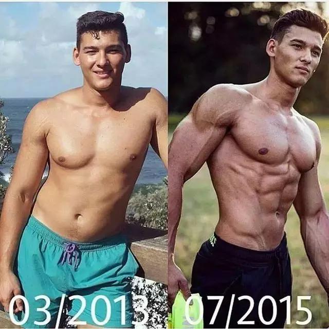 男人有肌肉与没肌肉对比,女人肌肉和男人肌肉区别