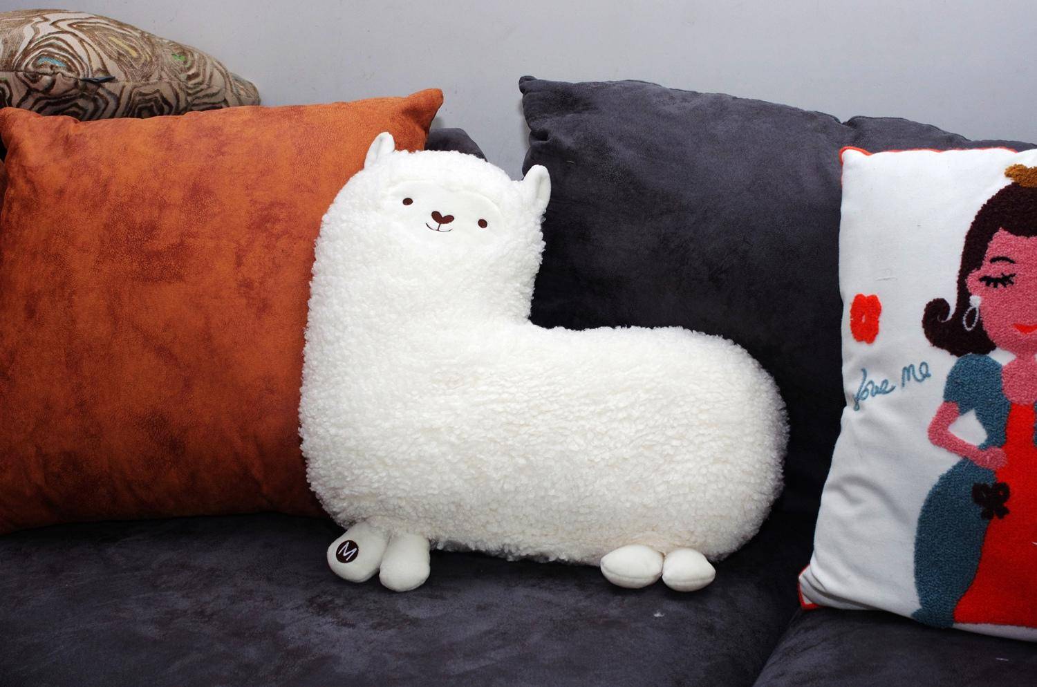 可爱治愈羊驼按摩器,可爱按摩枕羊驼