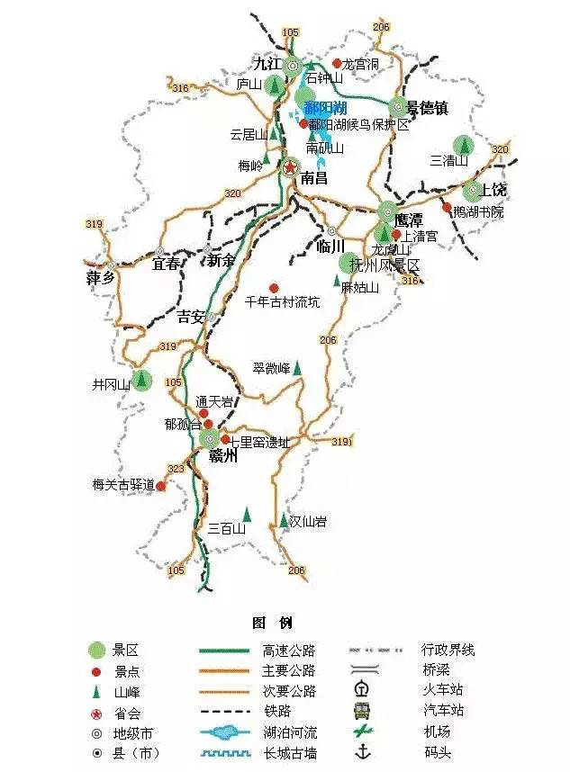 全国旅游景点详细地图大全,最新版中国各省市旅游景点地图