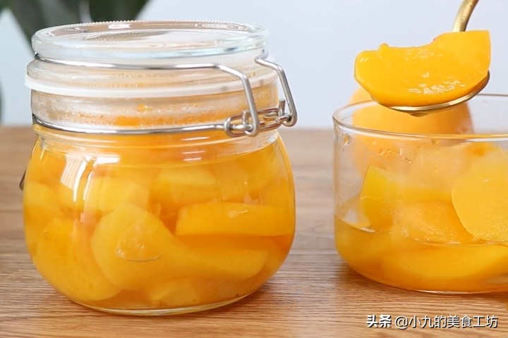 冷藏黄桃怎么做罐头,做黄桃罐头黄桃和冰糖的比例