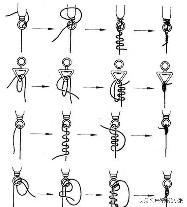 七星漂线组正确绑法图解,钓鱼线组的正确绑法图解