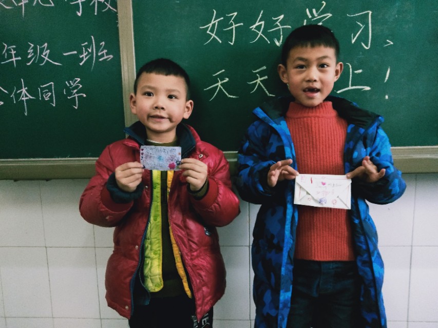 小学生新年愿望贺卡,小朋友自制新年贺卡