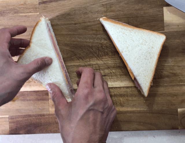 芝士火腿西多士做法空气炸锅,芝士火腿西多士