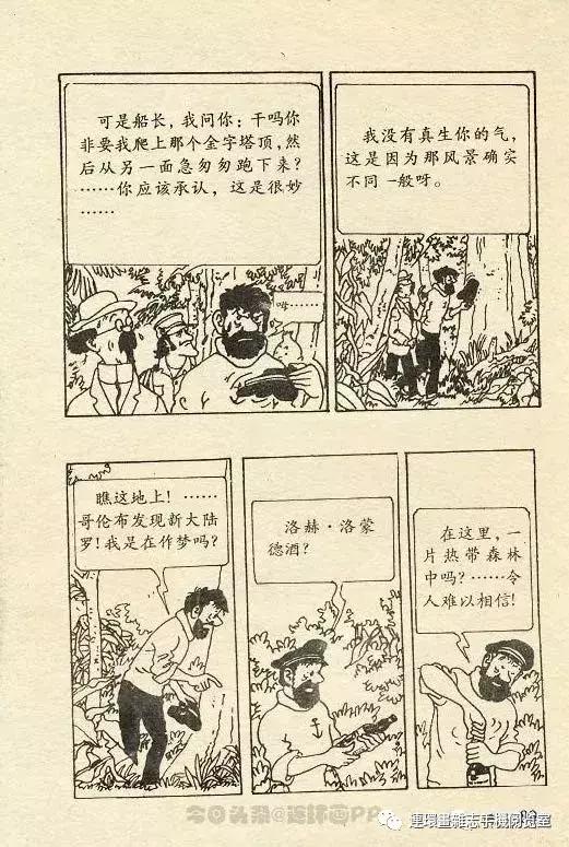 丁丁历险记之丁丁在刚果,丁丁历险记丁丁被石头绊倒