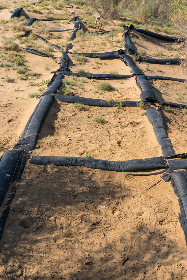 中国八大沙漠治理现状卫星地图,罗布泊沙漠现状