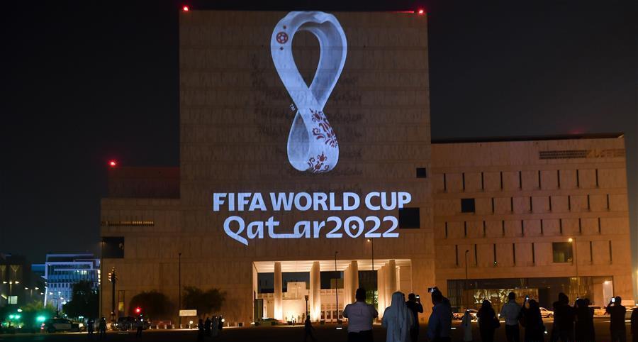 2022卡塔尔世界杯会徽出场视频,2022卡塔尔世界杯会徽上的图案