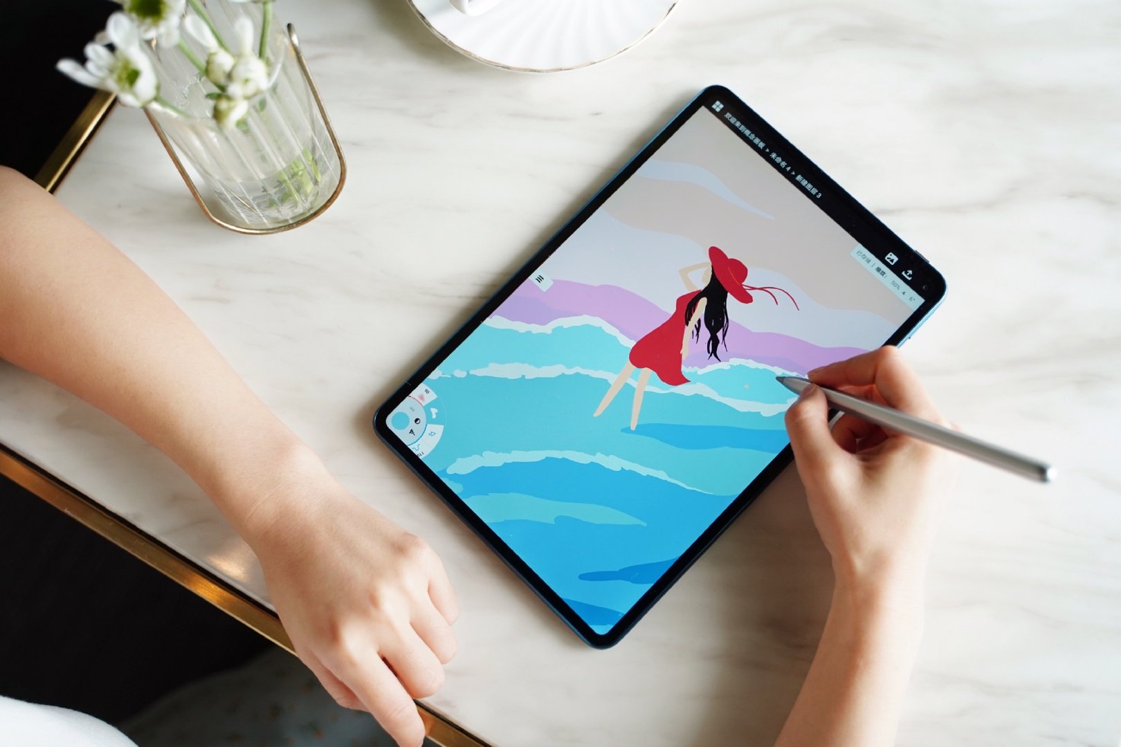 怎样使用华为matepadpro平板绘画,华为平板matepadpro画画笔