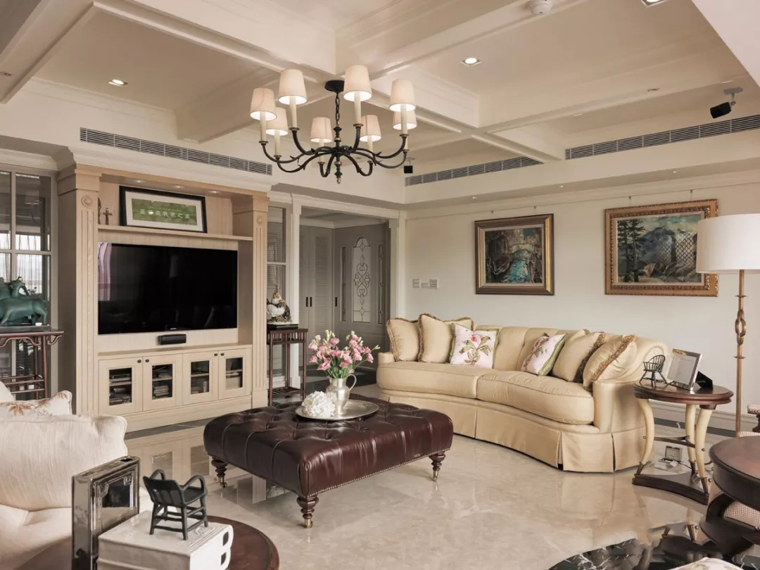 背景墙家装设计现代轻奢风客厅,禅意新中式厨房吊顶效果图