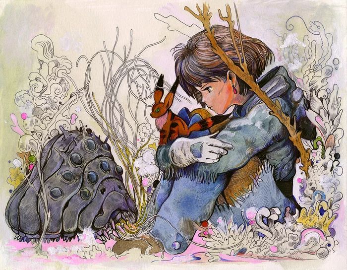 全球50位艺术家致敬宫崎骏作品