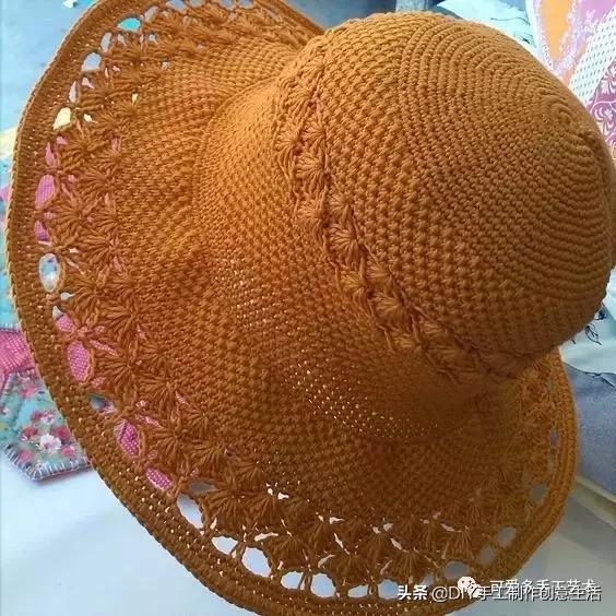 有气质的遮阳帽钩织教程,钩织遮阳帽全教程