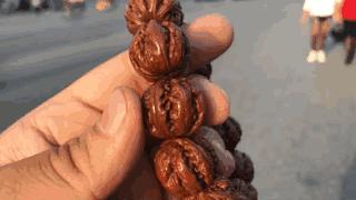 野山核桃手串包浆图片,山核桃包浆的手串