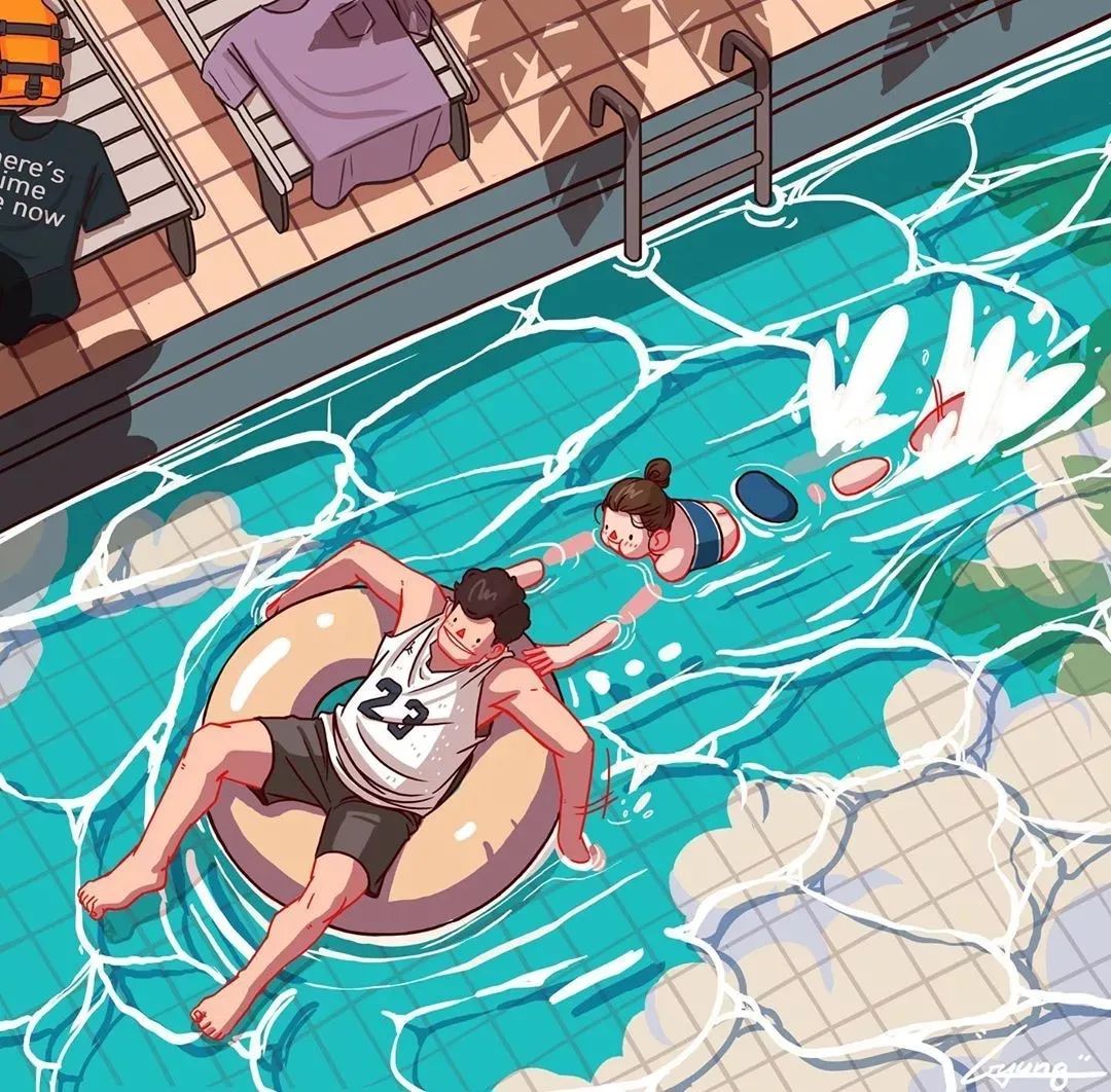 韩国插画师爱情故事,韩国插画大师情侣