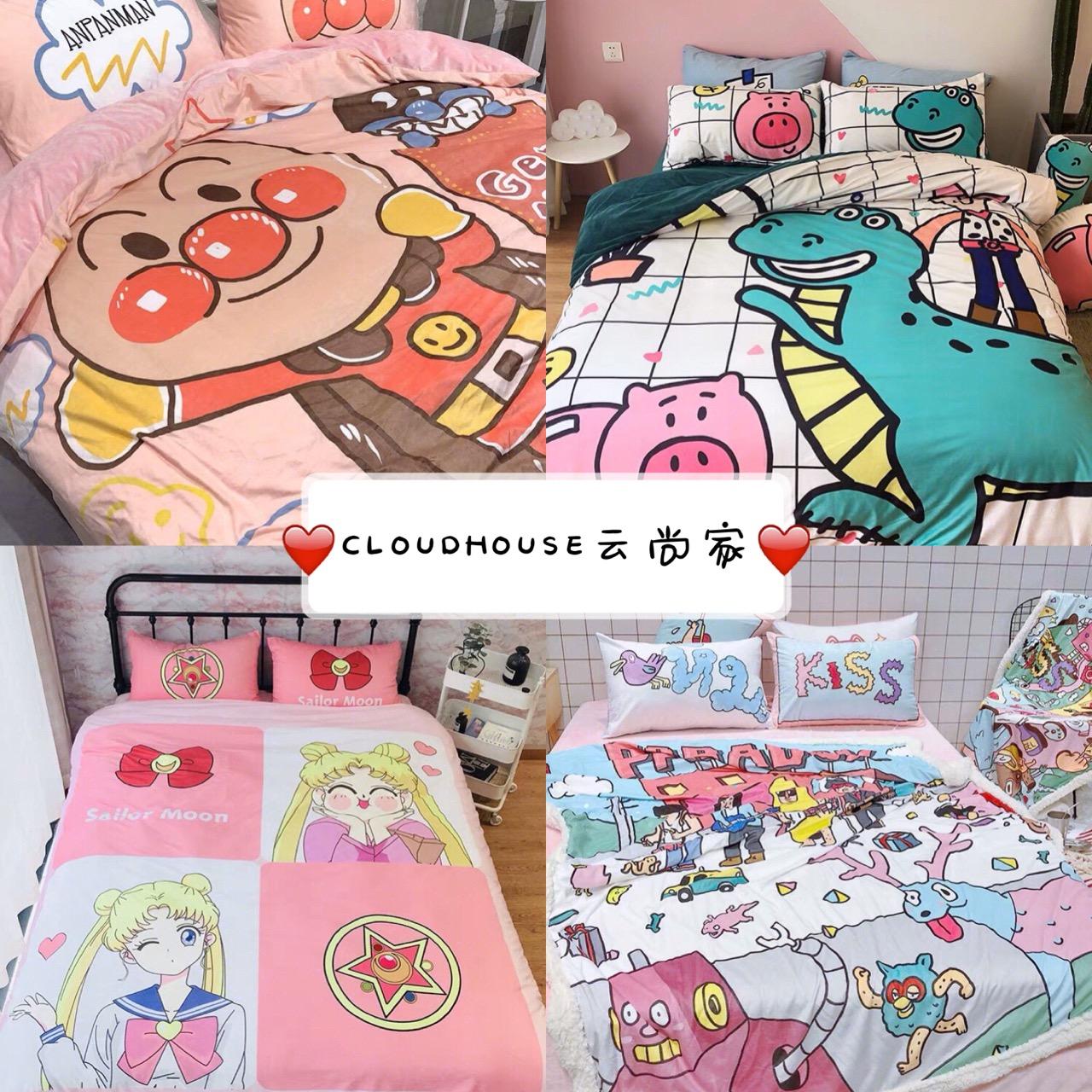 少女心满满的床品店铺推荐,爱睡懒觉的女孩