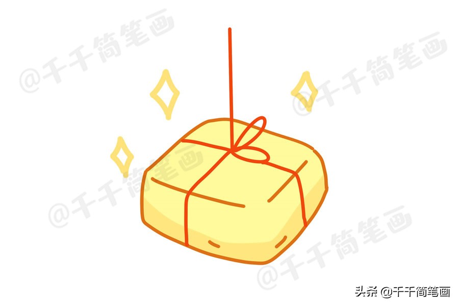 鼠年新年主题简笔画大全,鼠年元旦简笔画带颜色