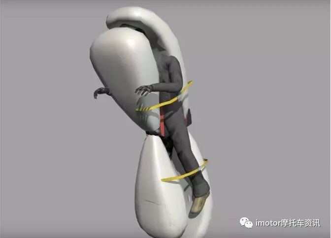 摩托车碰撞测试摩托车装安全气囊,摩托车安全气囊视频