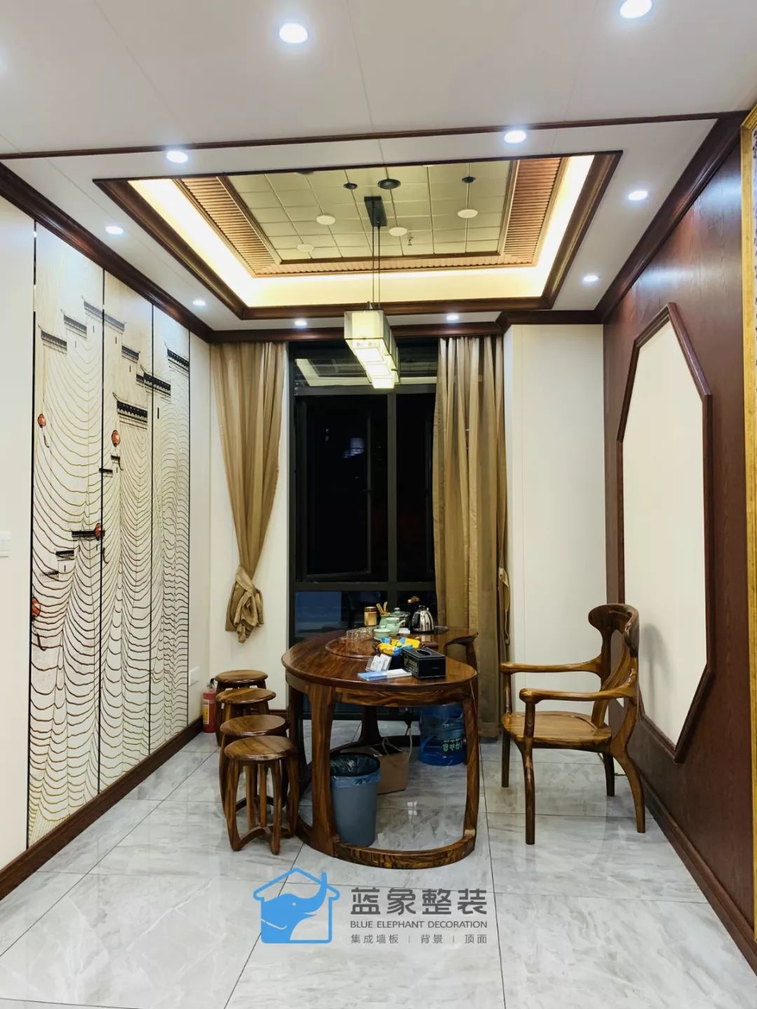 足浴店竹木纤维集成墙板装修效果,竹木纤维集成墙板装修多少钱一平