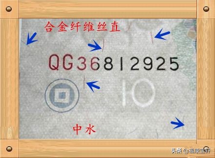 80版10元水印什么样,99版10元水印区分