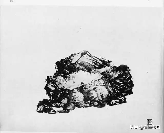 原来画山水画石头这么简单,黎雄才山水画技法