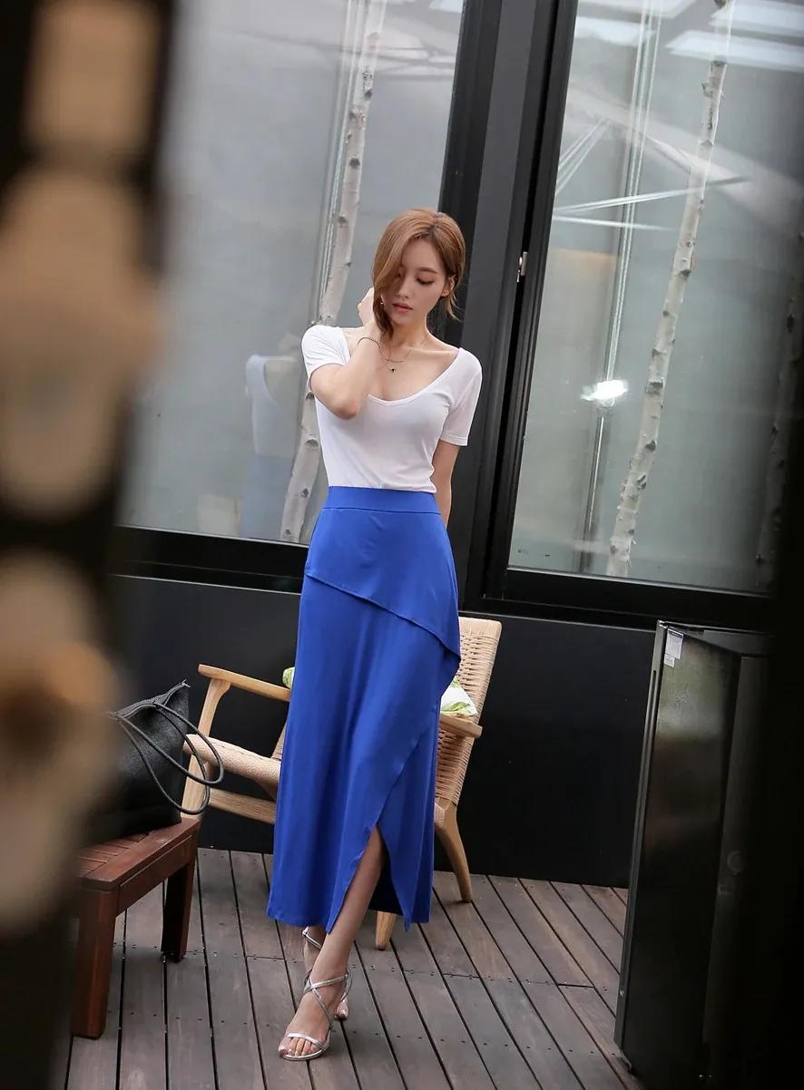 孙允珠露肩长裙,孙允珠夏日长裙