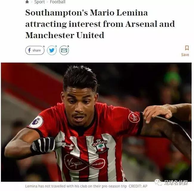 定了！阿森纳今夏第二签即将确认！英媒：枪手、曼联开抢圣徒中场