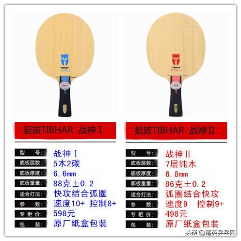 「精英聊器材」新球新风貌，挺拔战神TITAN系列底板，了解一下！
