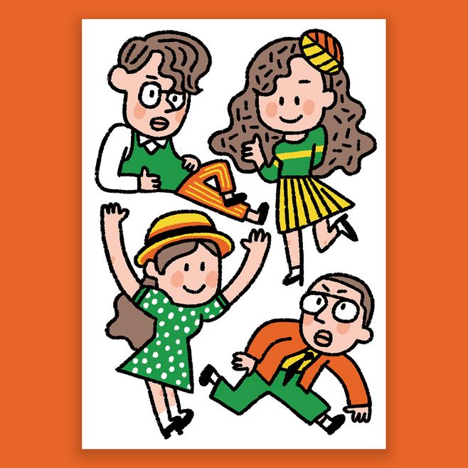 超可爱的手绘简笔画,简单的Q版简笔人物绘画