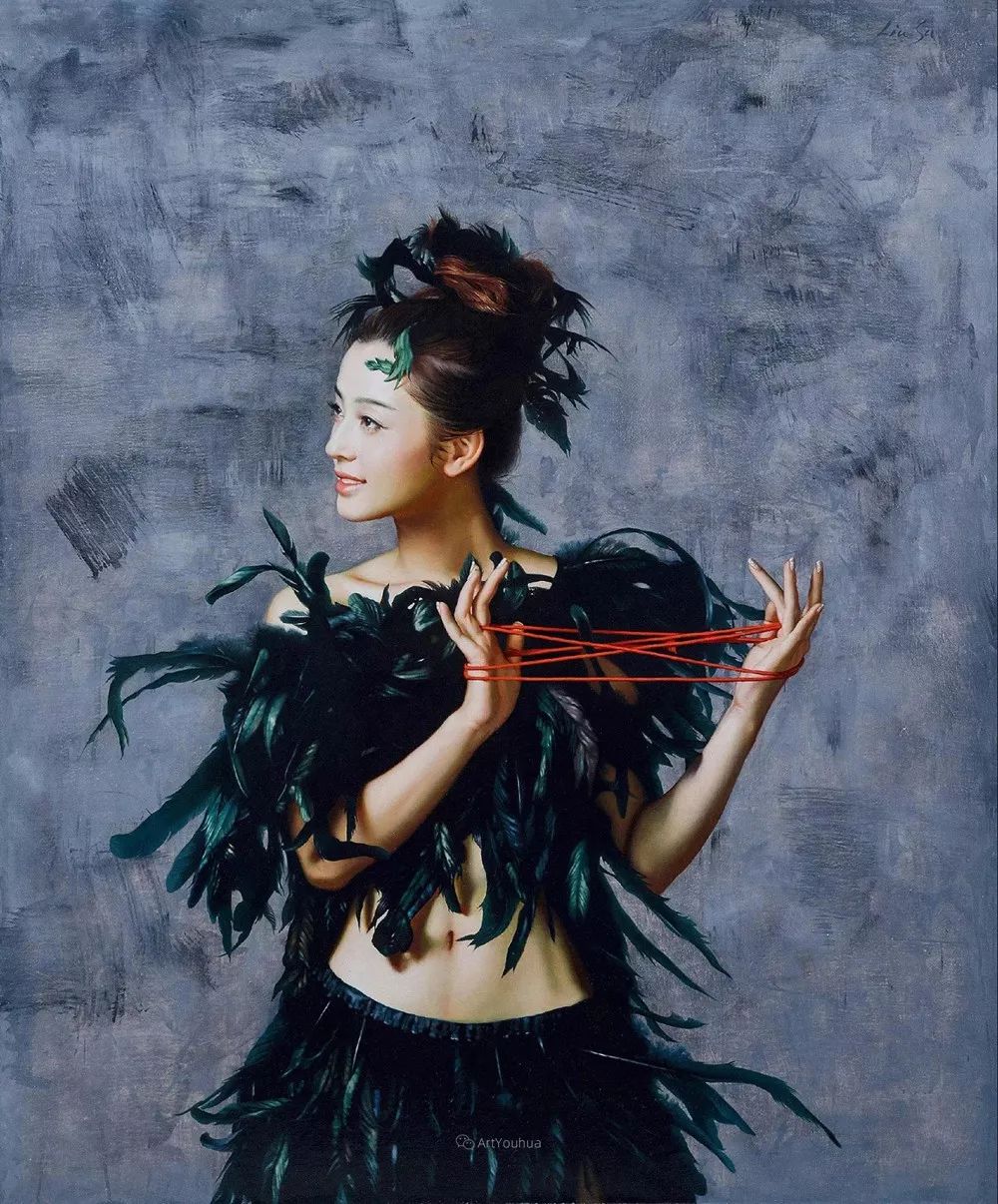 中国写意油画双年展高清作品集,国韵经典油画第五届