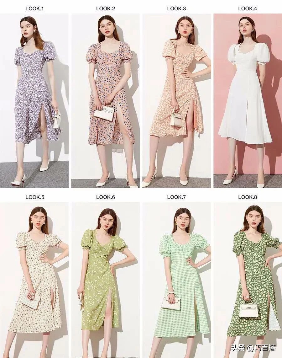 时尚优雅碎花裙,碎花裙这样穿气质又温柔