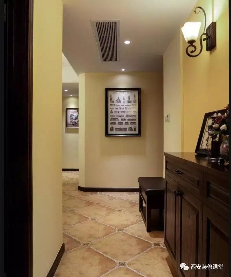 130平三室一厅美式衣帽间,美式带衣帽间的卧室套房