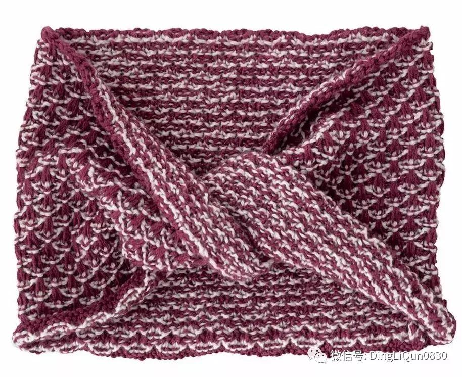 围巾编织教程10-15岁,圆肩针织宽松套头衫小款编织