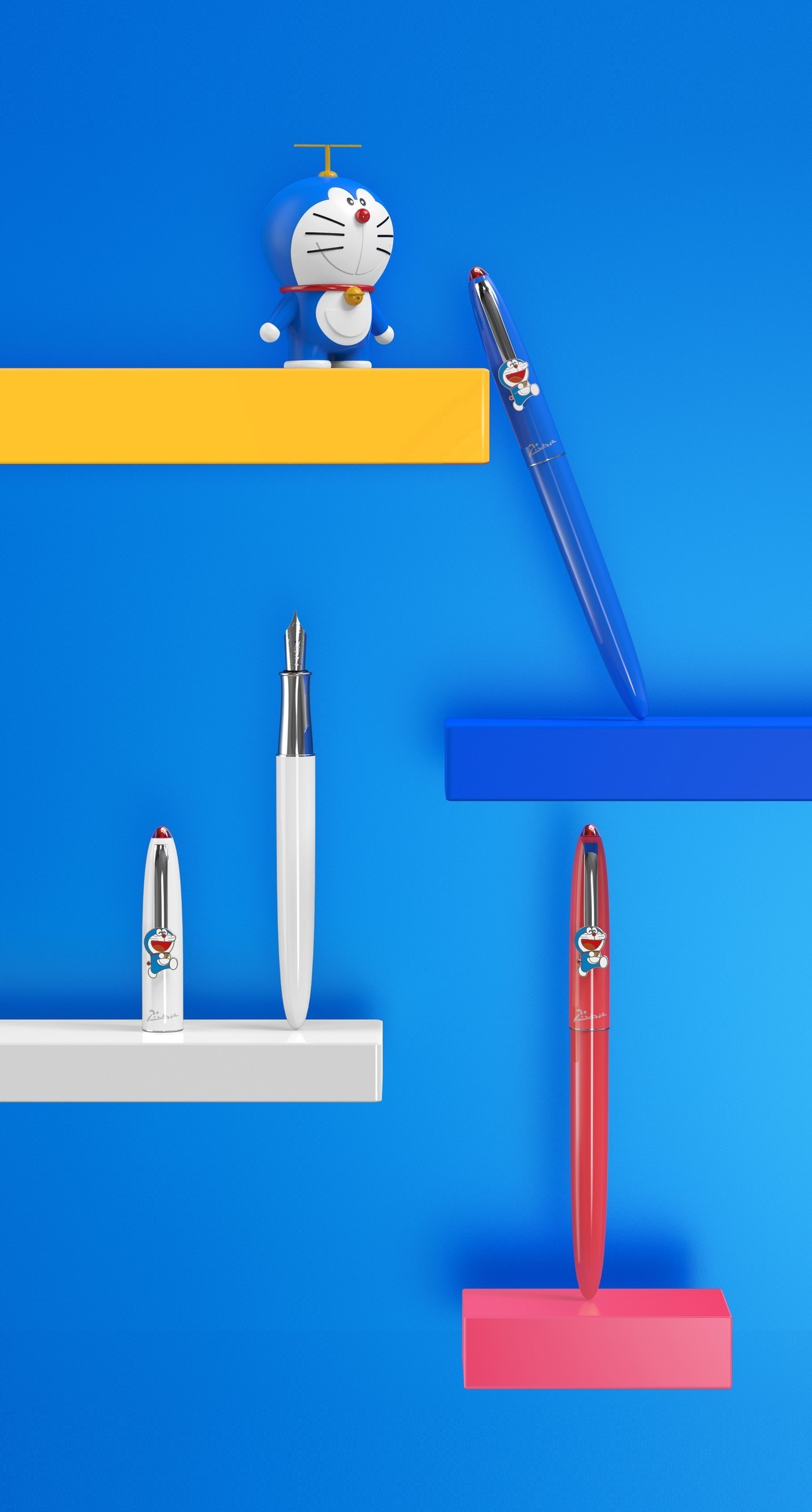 毕加索哆啦a梦联名钢笔,哆啦a梦毕加索限定钢笔