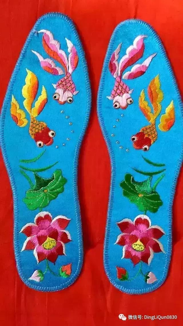 鞋垫上的刺绣艺术欣赏,鞋垫刺绣怎么刺绣熊猫嘴巴