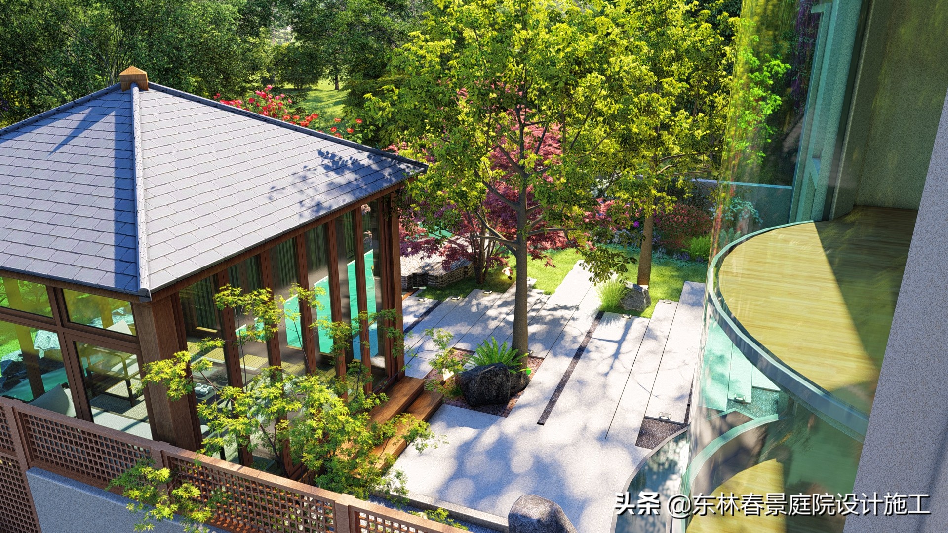 别墅庭院设计案例,各种别墅设计大全