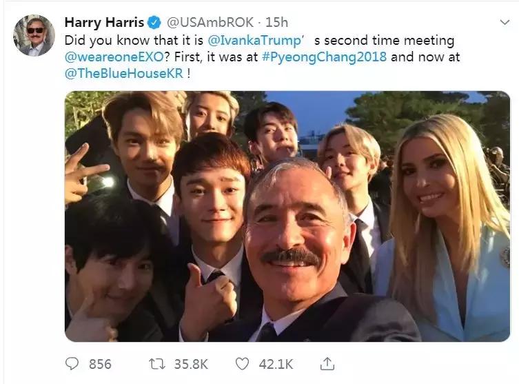 拿到EXO的签名专辑，特朗普露出了这样的表情......