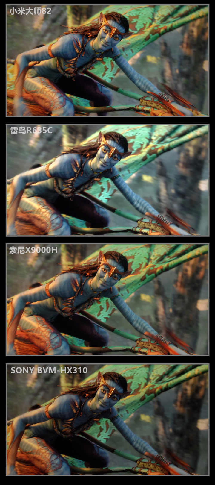 小米大师82PK索尼X9000H/雷鸟R635C全面评测
