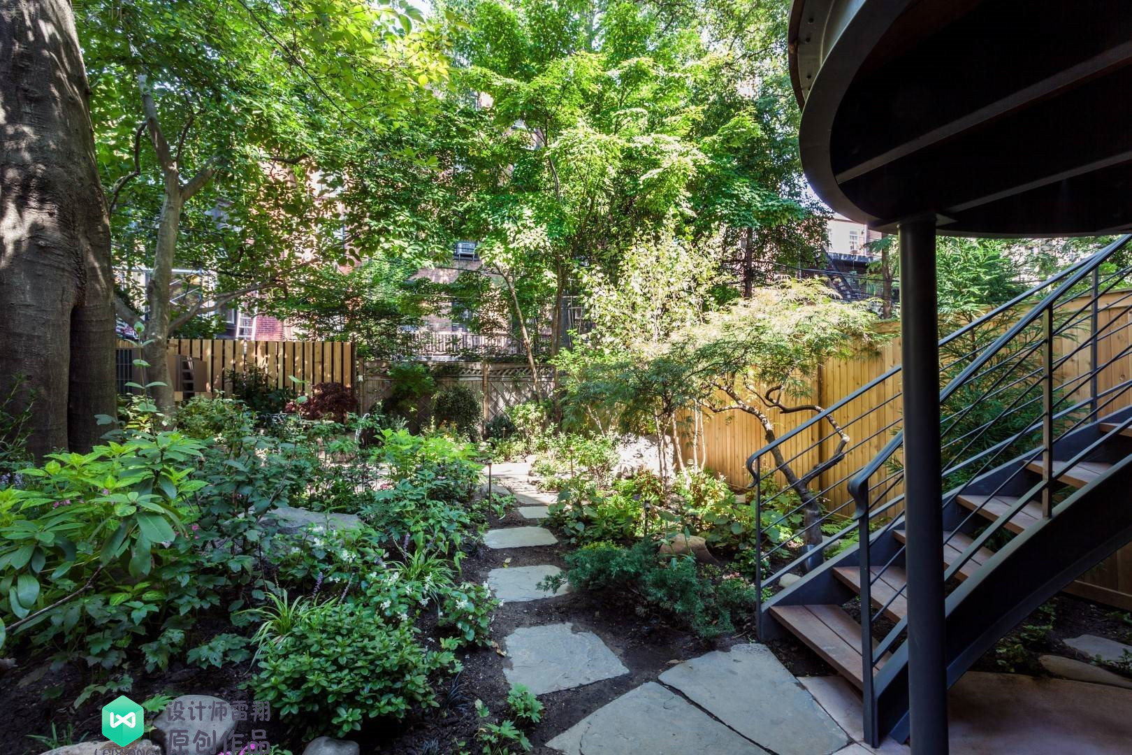 庭院石板如何铺,1.2米庭院路石板铺设效果图