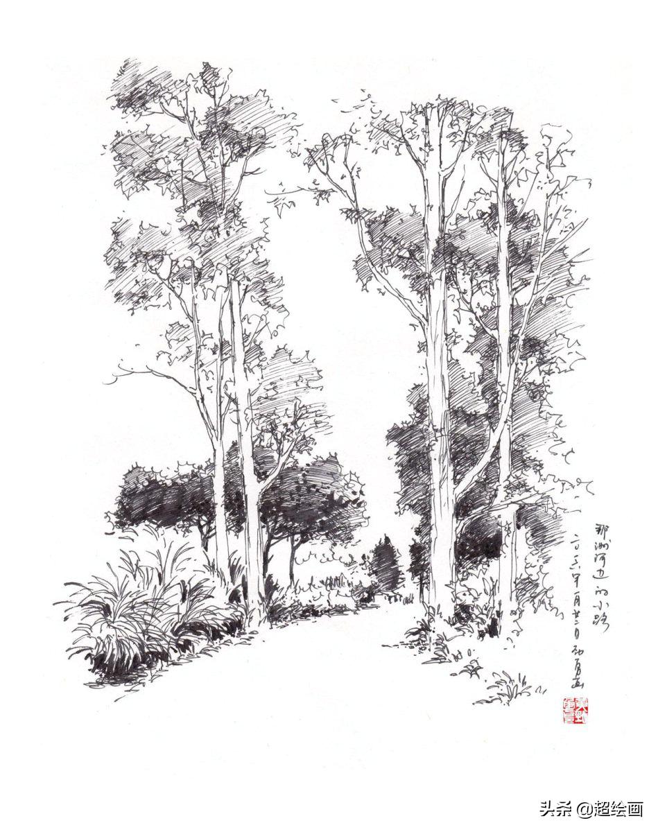 十大顶级钢笔画速写,钢笔速写100幅图片