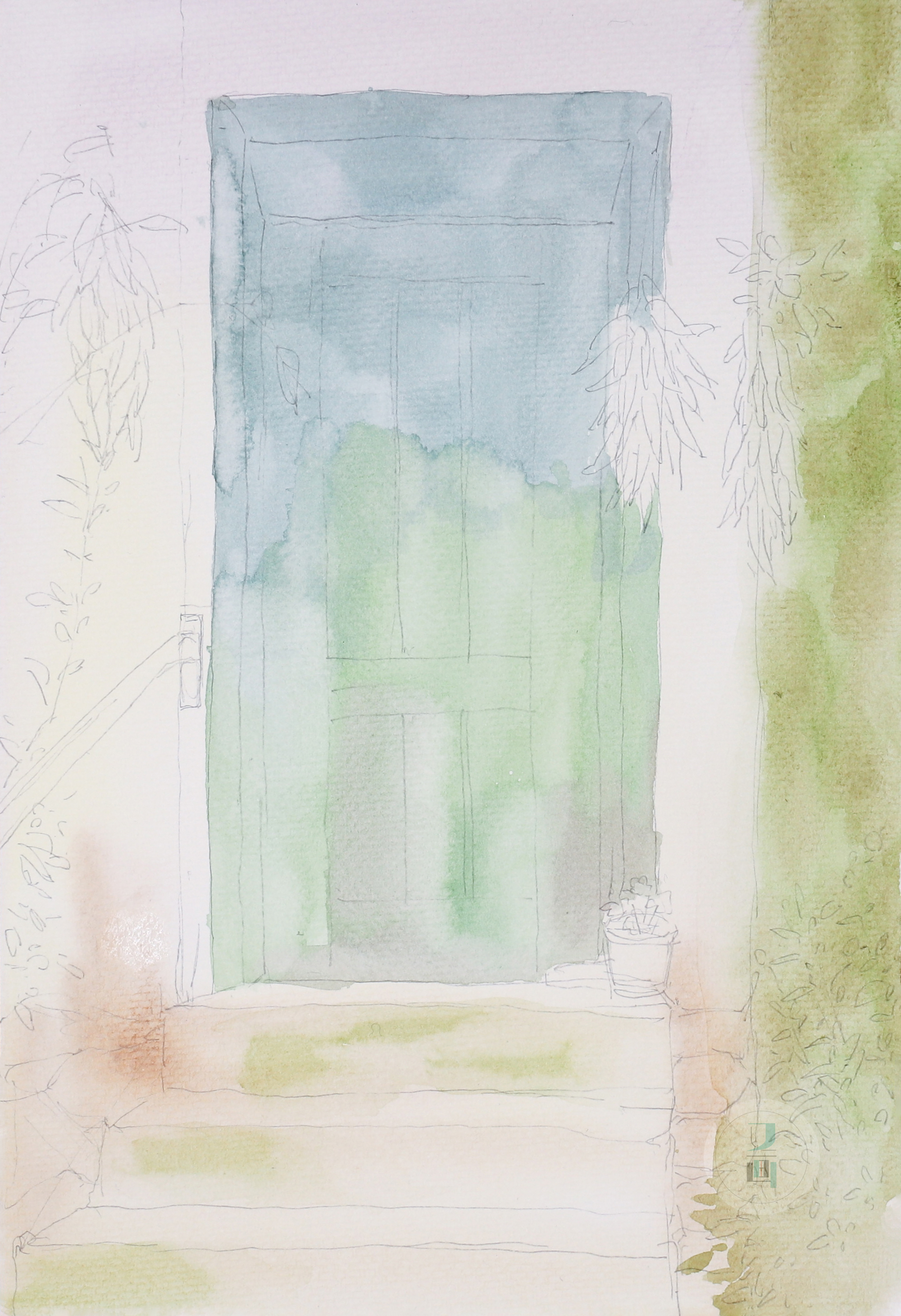 简单随性的水彩教程,水彩生动技巧视频