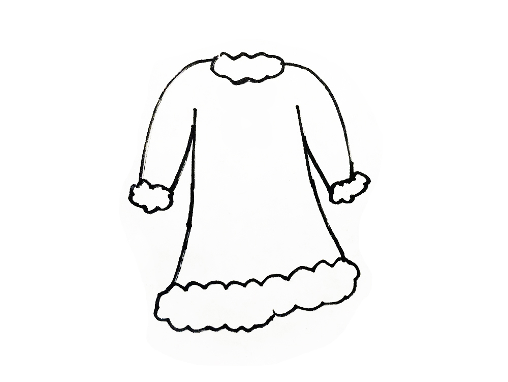 衣服卡通图片简笔画,古代衣服简笔画卡通