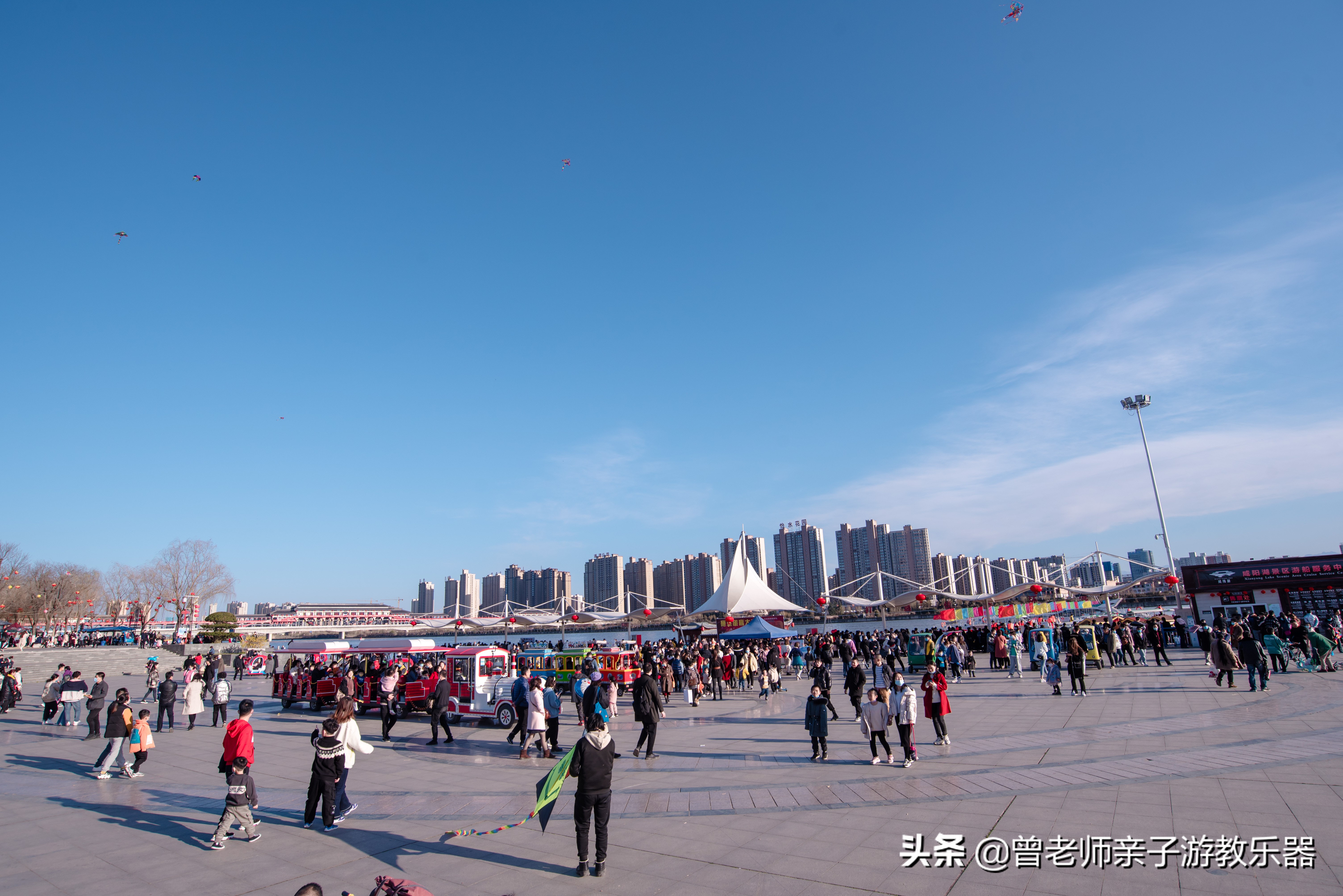 咸阳夜游游玩,西安咸阳湖景区